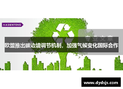 欧盟推出碳边境调节机制，加强气候变化国际合作
